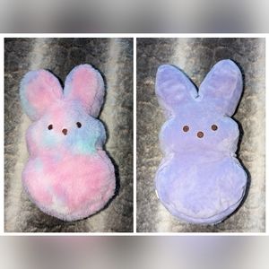 Peeps® Pastel Tie Dye/ Purple Easter Bunny Reversible Plush Toy 11"